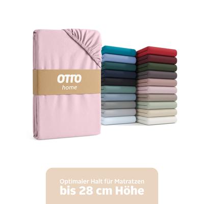 OTTO home "BLACKBERRY in PREMIUM und BASIC Qualität, 100% Baumwolle" für hohe Matratzen bis 28 cm, Bettlaken, Spannbetttuch, Boxspring