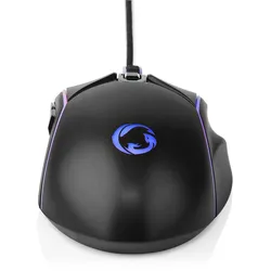 Nedis Gaming Mouse - Verdrahtet - 800 / 1200 / 2400 / 3200 / 4800 / 7200 dpi - Einstellbar DPI - Anzahl Knöpfe: 6 - Rechtshändig - 1.50 m - LED