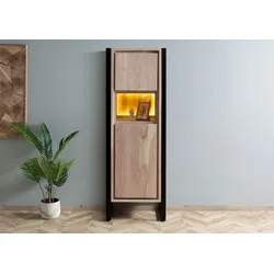 Standregal Akazie / Altholz 62x40x180 natur lackiert DENVER #105