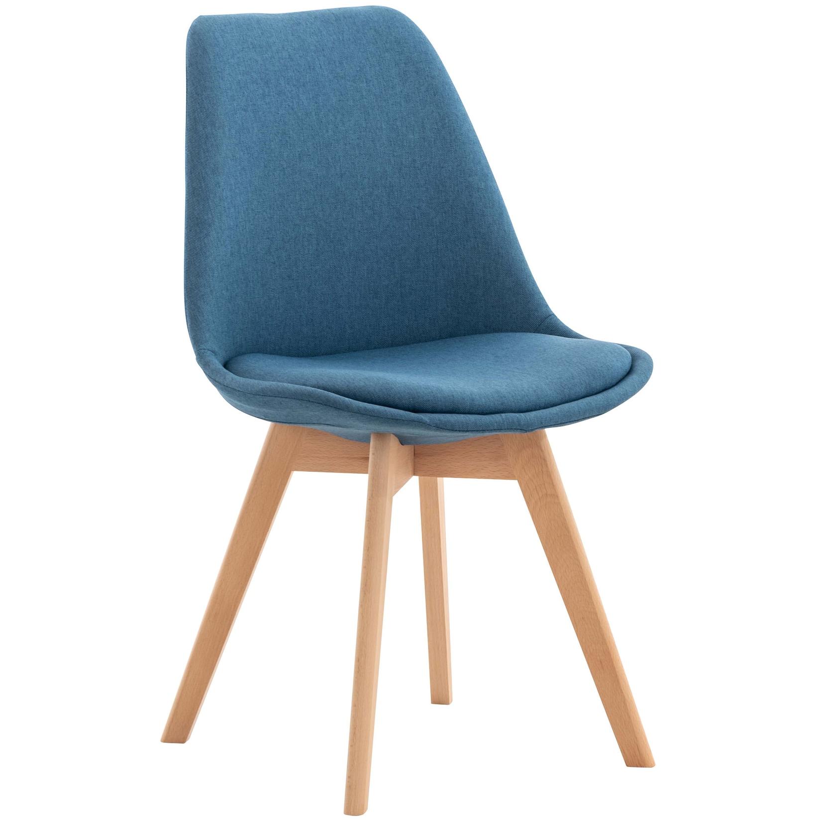 CLP Stuhl Linares Stoff Farbe: blau, Material: Stoff