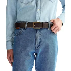 Wrangler Ledergürtel Heritage-Optik in Braun-90