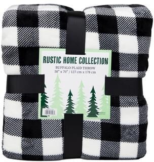 Arkwright Home Arkwright Rustic Home Buffalo Plaid Throw Blanket - 50x70