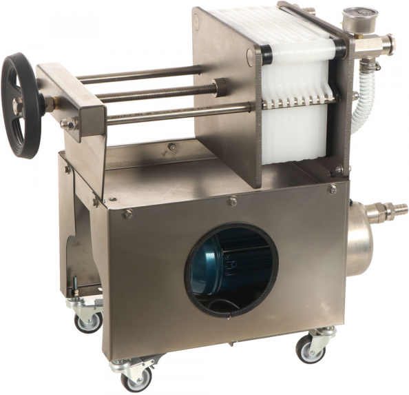 Grifo Professional Inox 10 - Weinfilter mit Wagen - Pumpe aus Edelstahl