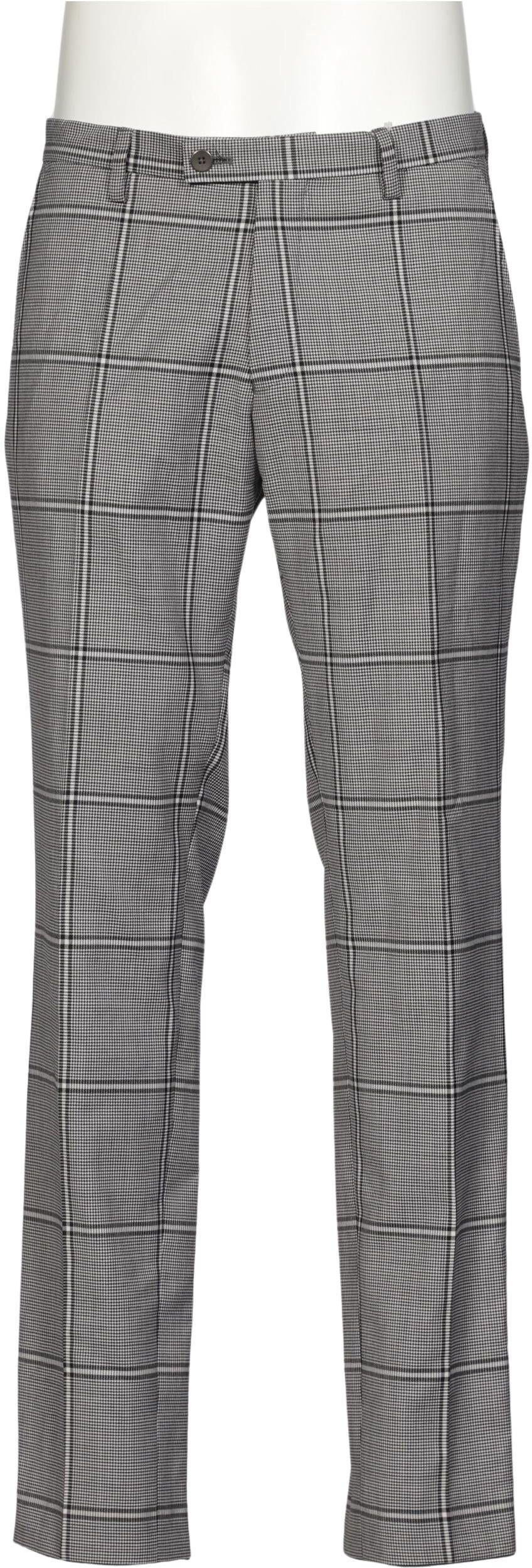 THE Savile ROW Company Herren Stoffhose, Grau, Gr. W30, kein / Etikett / Schurwolle - Second Hand