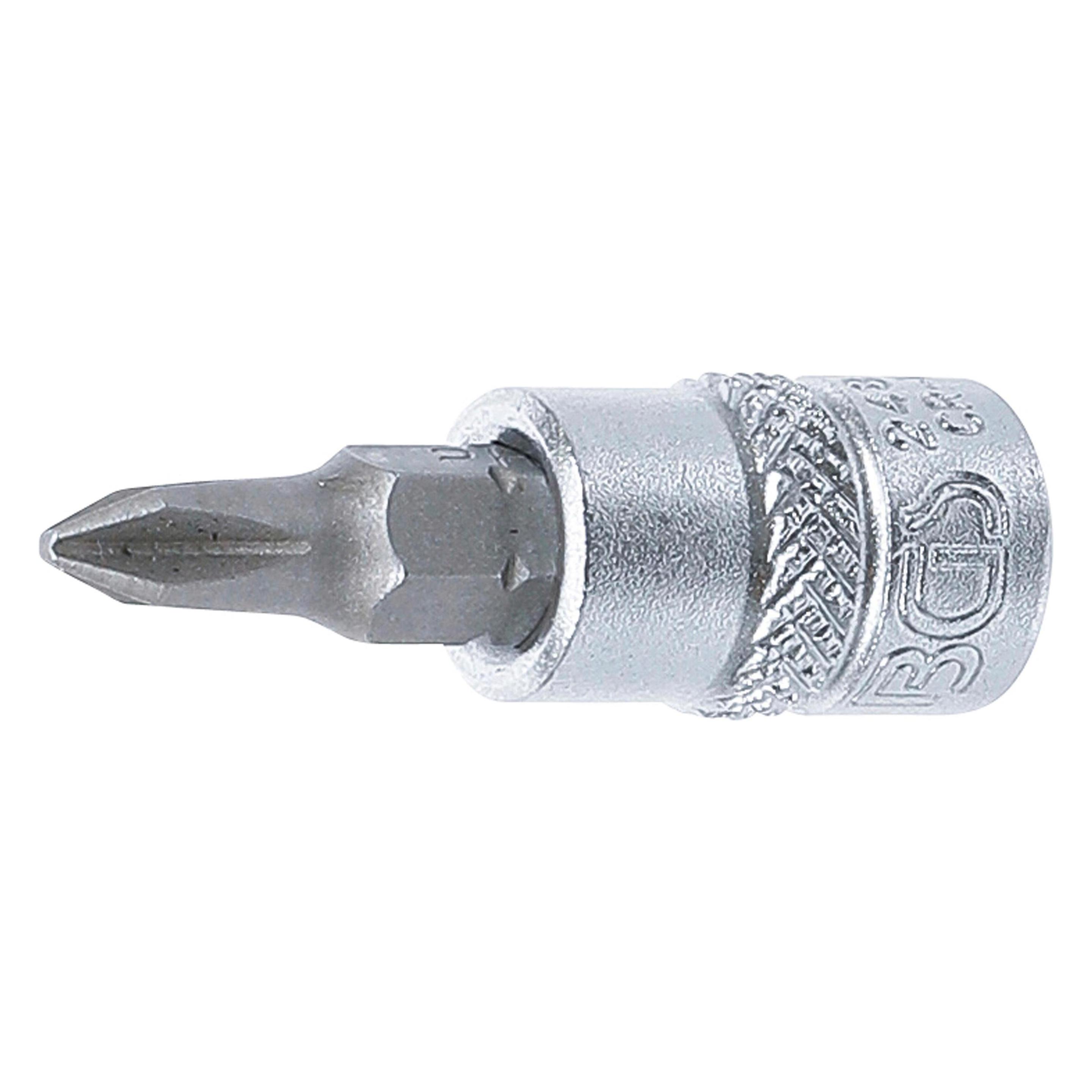 BGS Bit-Einsatz Antrieb Innenvierkant 6,3 mm (1/4") Kreuzschlitz PH1 (2487)