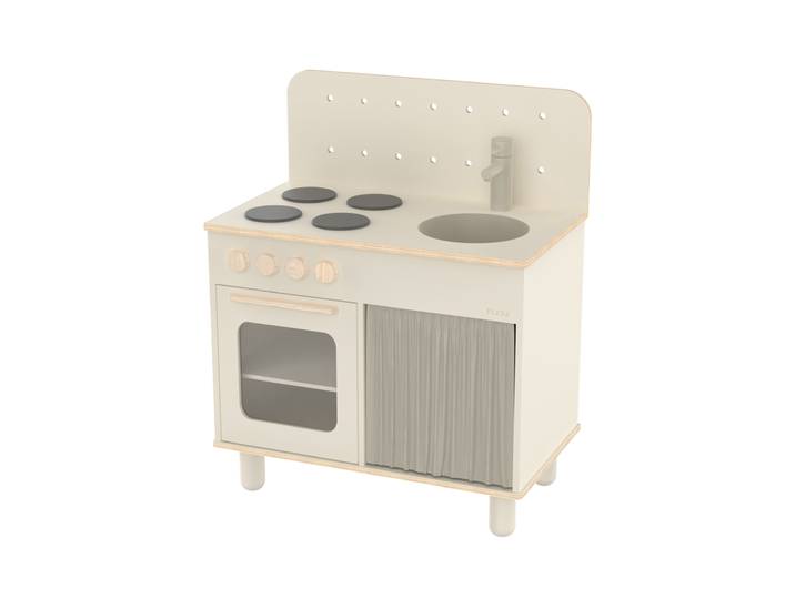 Kinderküche KITCHEN 75 x 60 x 35,5 cm Cream