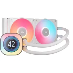 CORSAIR iCUE LINK Titan 240 RX LCD RGB, weiß