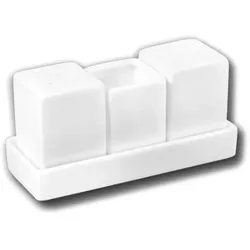 Wilmax England Wilmax Salz- und Pfefferstreuer Set Porzellan Weiß, 1er Set