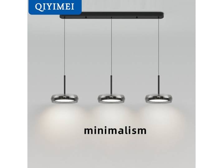 Restaurant trois têtes suspension minimaliste Led lustre comptoir de Bar lampe suspendue moderne décor à la maison Table à manger lumière
