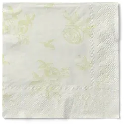 Sovie HOME Serviette Hochzeit in Champagner-Grün aus Tissue 33 x 33 cm, 20 Stück