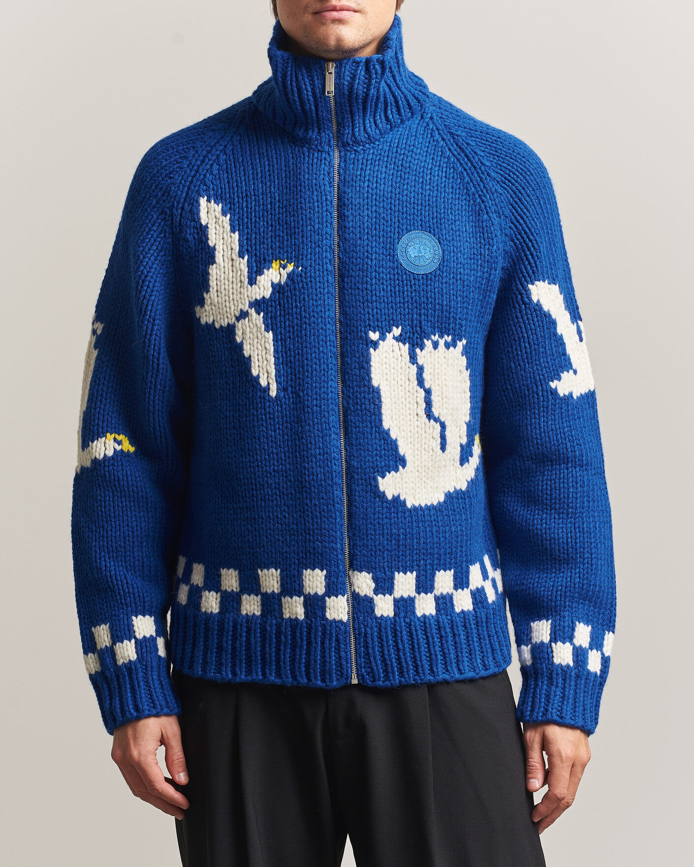 Canada Goose Moisie Knit Jacket Arctic Goose men M Blå