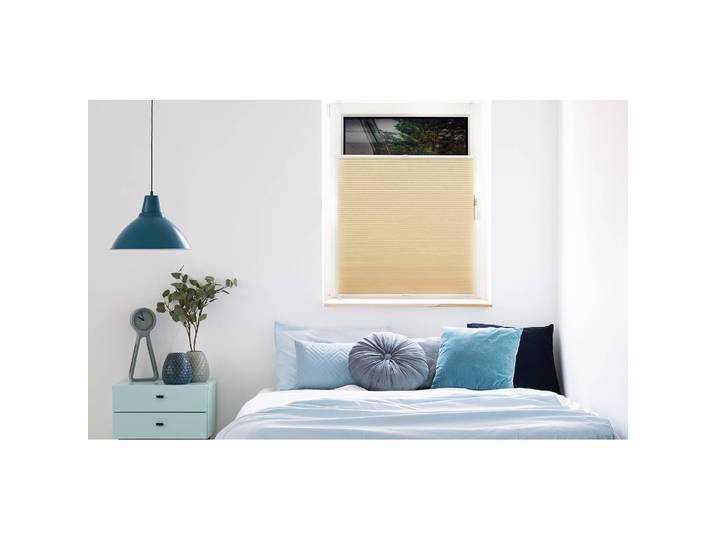 Waben-Plissee Klemmfix 50 x 130cm Beige/Beige