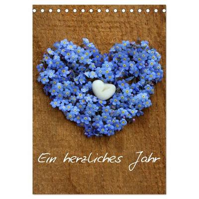 Ein herzliches Jahr (Tischkalender 2026 DIN A5 hoch), CALVENDO Monatskalender
