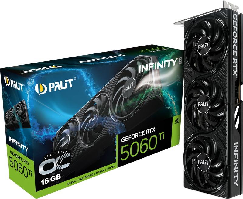 Palit GeForce RTX 5060Ti Infinity 3 OC, 16384 MB GDDR7