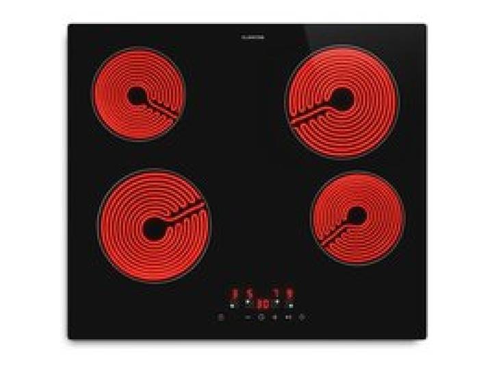 Klarstein Hito plaque de cuisson vitrocéramique 4 zones de cuisson 6000 W 9 niveaux de puissance 60 cm