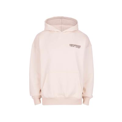 Kapuzenpullover DROPSIZE "Dropsize HEAVY OVERSIZE HUSTLE LIFESTYLE HOODIE", Herren, Gr. S, beige (coconut milk), 70% Baumwolle, 30% Polyester, mehrfarbig, oversize, ohne Ausschnitt, Pullover Kapuzenpullover