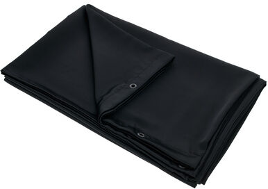 Stairville Gala Curtain 3.0x3.0m Black Schwarz