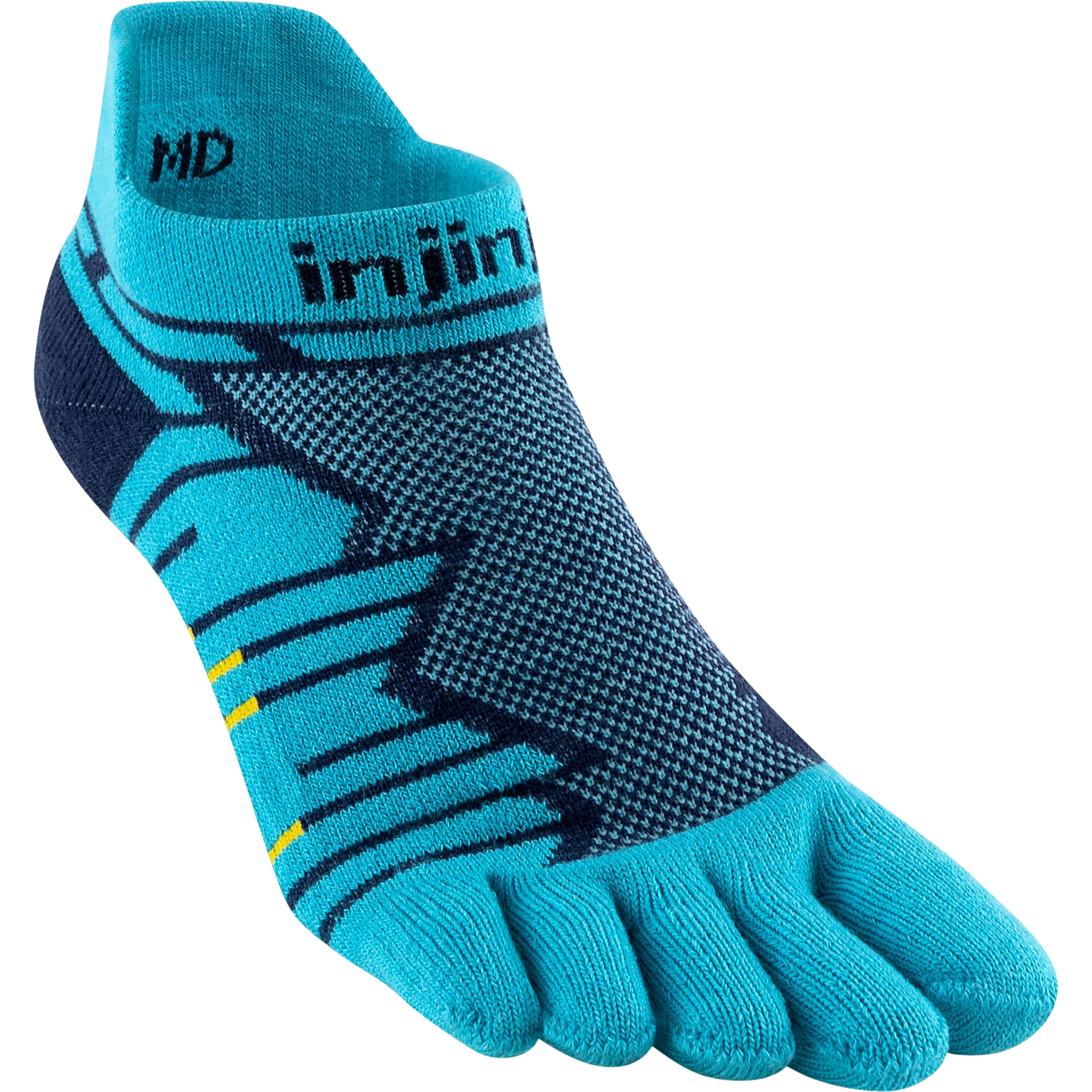 Injinji Ultra Run No-Show Laufsocken blau Größe 37 Trailrunning | Laufen Widerstandsfähig