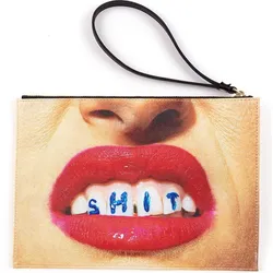 Toiletpaper Shit Tasche 28 cm flach mit Griff
