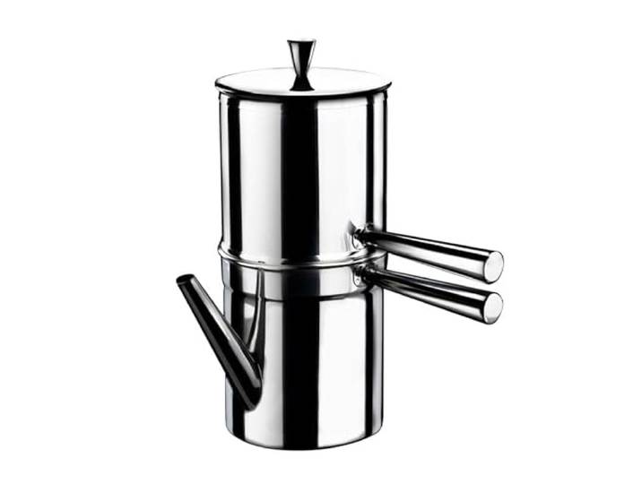 ILSA Napolitanische Kaffeemaschine, Induktion, Edelstahl 18/10, 6 Tassen