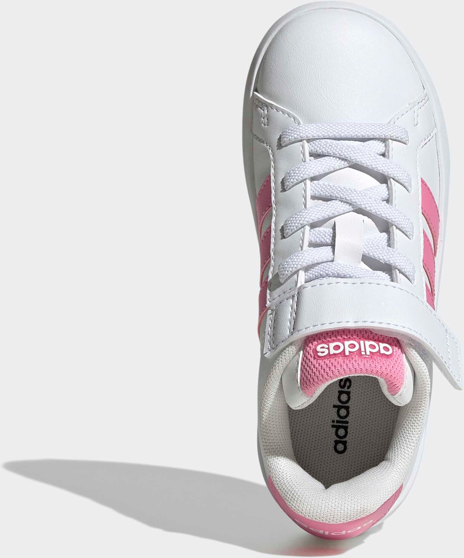 Sneaker ADIDAS SPORTSWEAR "GRAND COURT 3.0 FÜR KINDER", Kinder, Gr. 33, pink (cloud weiß, bliss pink, bliss pink), Synthetik, Textil, Schuhe Sneaker, mit Klettverschluss cloud weiß, bliss pink, bliss pink 33