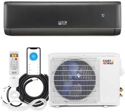 18000 BTU Wifi Enabled Mini Split Air Conditioner & Heater w/Heat Pump