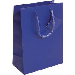 Sigel Geschenktasche Flasche mit Bodeneinlage und Geschenkanhänger GT504 Ultramarinblau, Matt Papier 17 x 23 cm 1 St.
