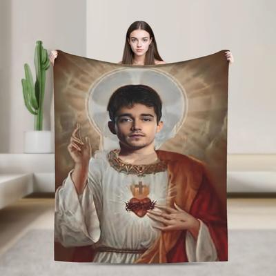 Shop Station Charles Leclerc Fleece Throw Blanket Ultra Soft Charles Leclerc Blanket For Sofa, Bed & Travel a 40.16 50.00 Inches