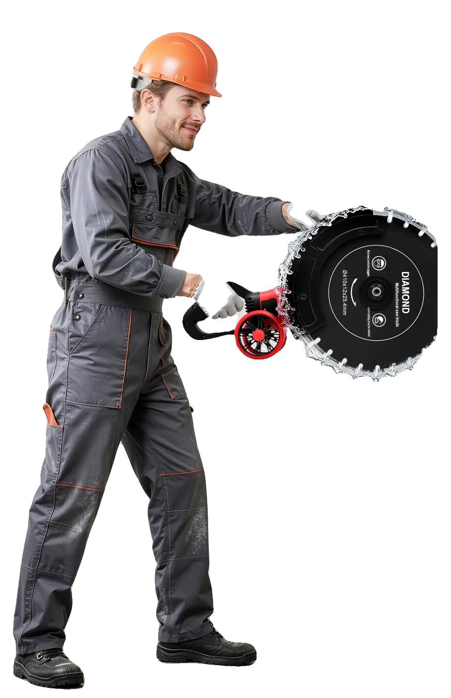 Elektrischer Betonsäge, 4000W Motor, vielseitige Schneidfähigkeit, EU