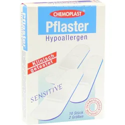 Pflaster Hypoallergen Sensitive 2Größen 10 ST