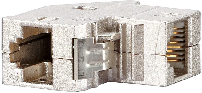 BTR NETCOM Coupleur RJ45 Cat.6 à encliqueter, 90° 1309A1-I ; Metz Connect (1309A1-I)