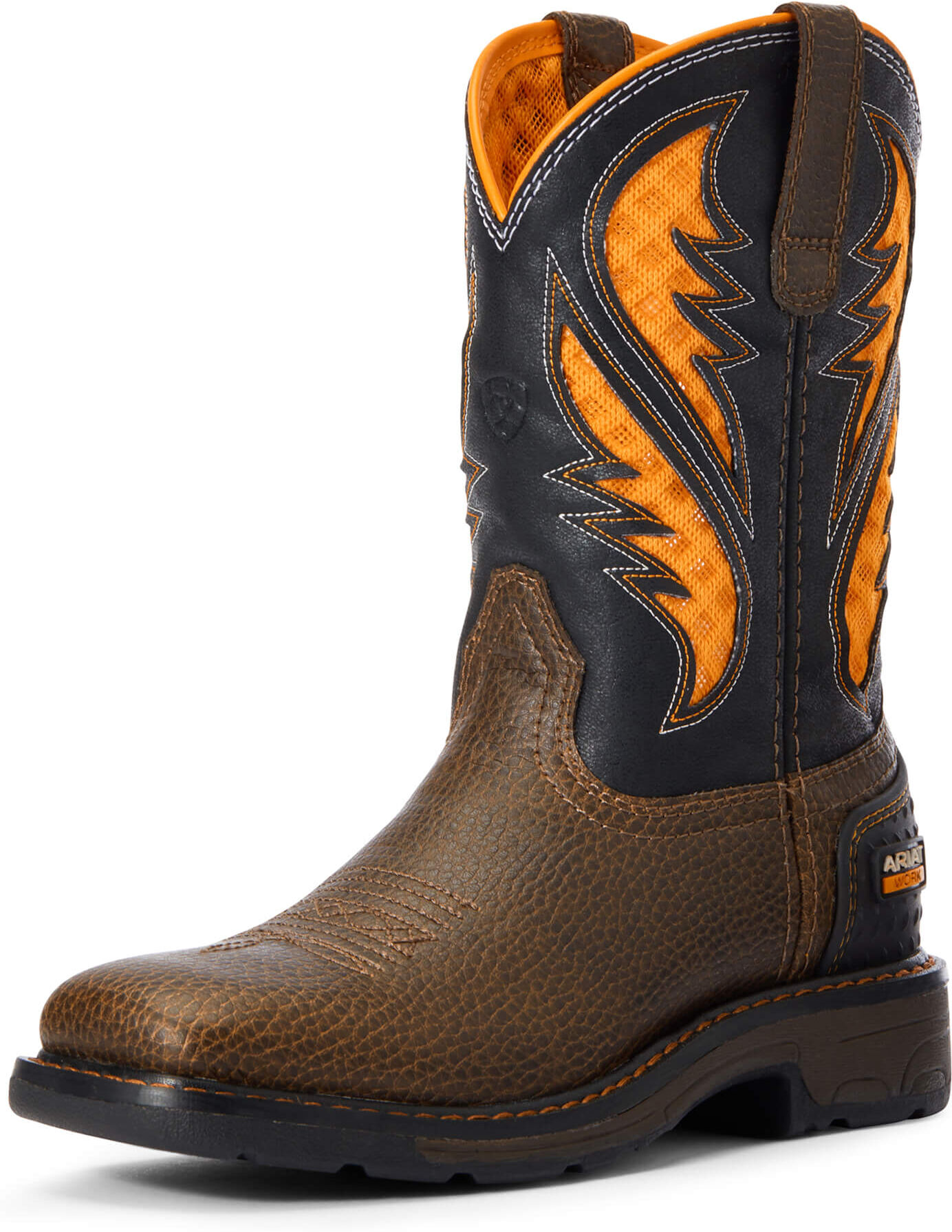 Kid's Work VentTEK Boots in Cocoa Brown, Size: 8 K B / Medium by Ariat
