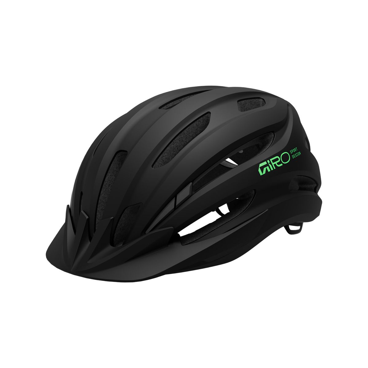 Giro Register II Y Fahrradhelm matte black/green OS 200351-001