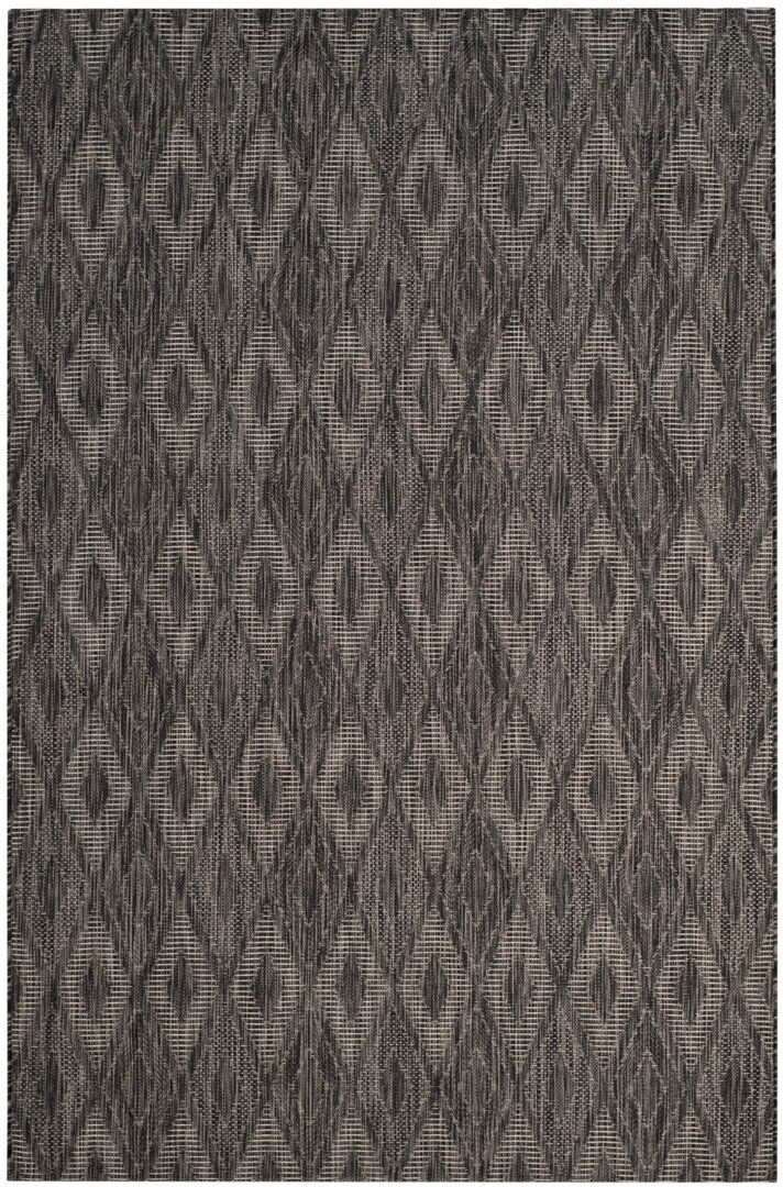 Alpen Home Colon Hooked Black Indoor/Outdoor Rug Black Rectangle 122 x 170 cm