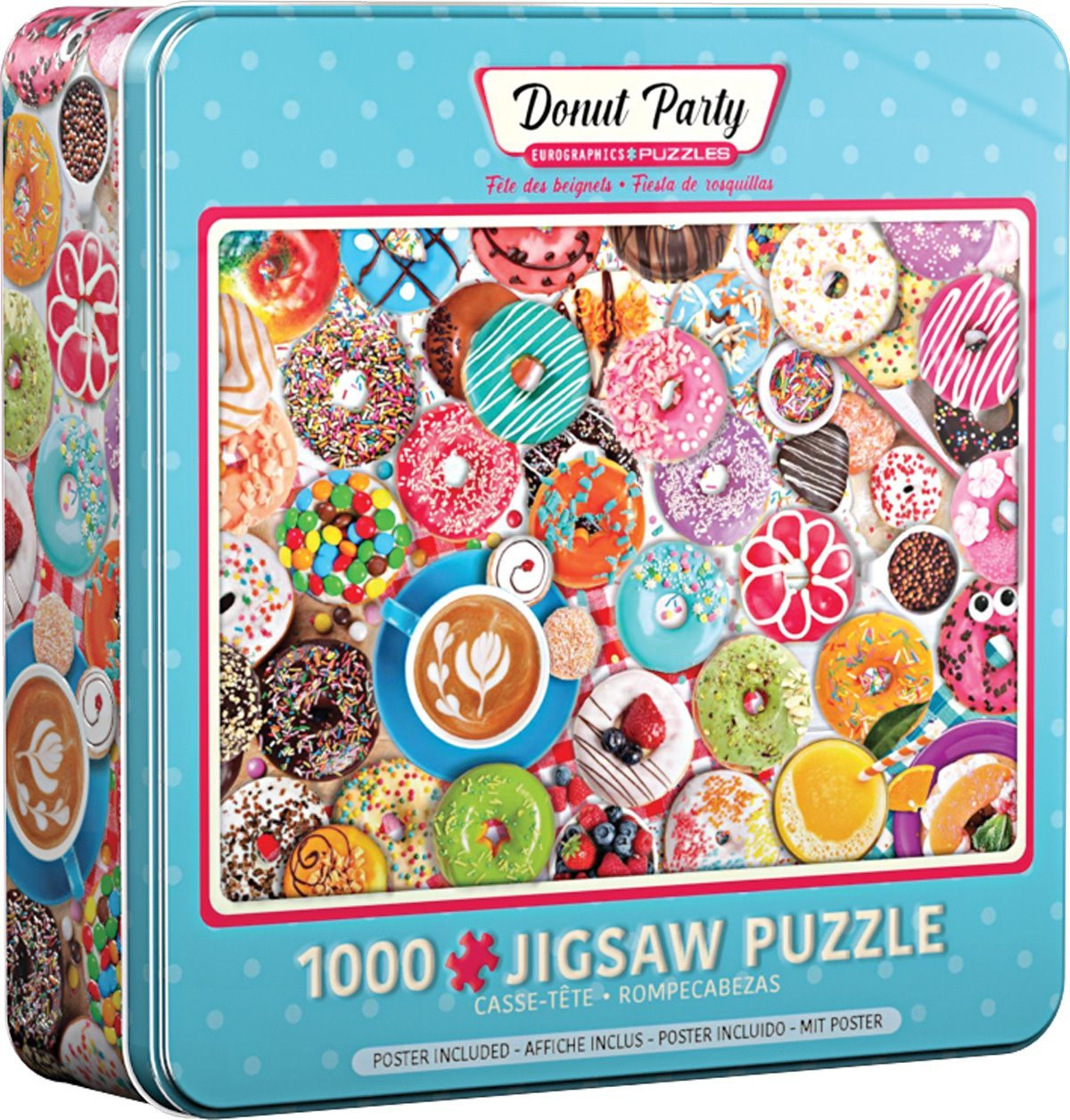 Eurographics Puzzel Blechdose Doughnut Party 1000 stukjes