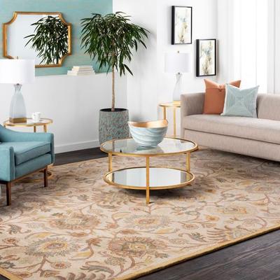 Surya Carpet, Inc. Caesar Rectangle Rug, 6' x 9', Ivory