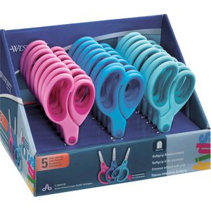 Westcott Kinderschere Softgrip, E-2053S 00, 13cm, für Rechts- und Linkshänder, ab 4 Jahre, 24 Stück
