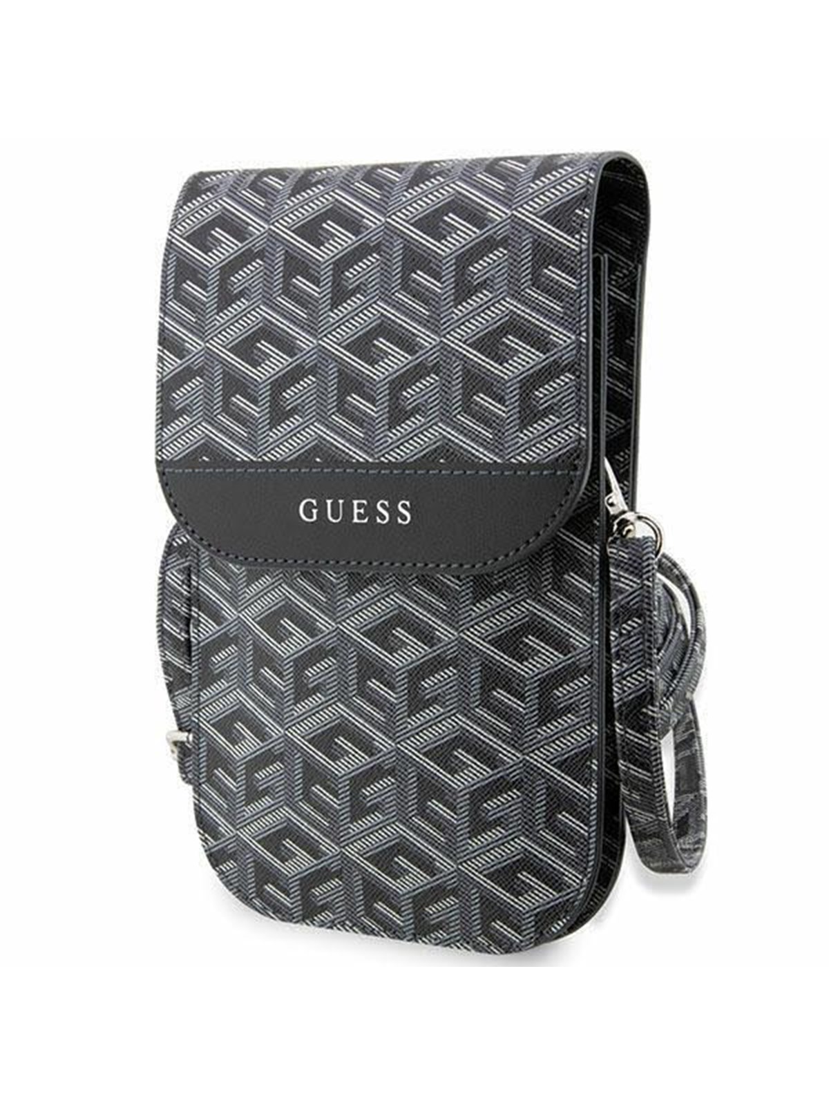 GUESS Handbag GUWBHGCFSEK black/black GCube Stripe