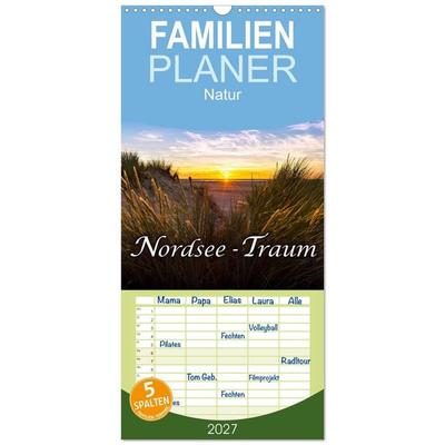 Familienplaner 2027 - Nordsee - Traum mit 5 Spalten (Wandkalender, 21 x 45 cm) CALVENDO