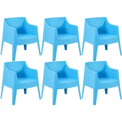 CLP 6er Set Stühle Bartal   Farbe: blau