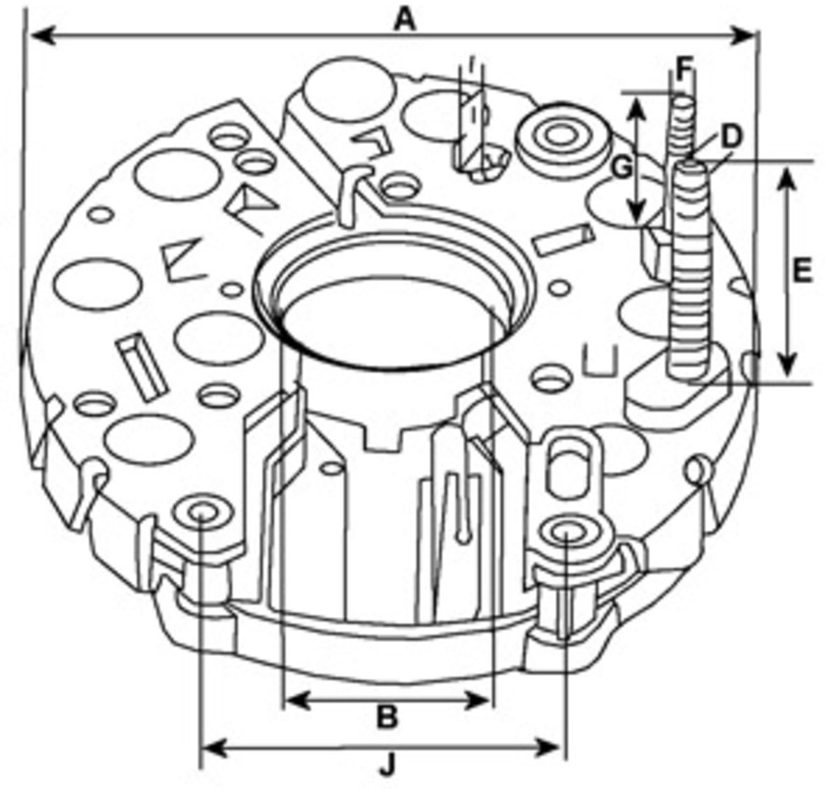 Hc-Cargo Raddrizzatore, alternatore F 032 135 448