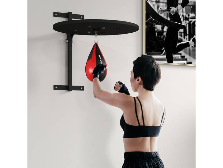 SPORTNOW Plateforme Murale Boxe Pivotante Hauteur Ajustable