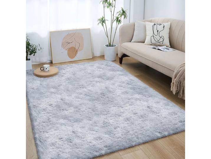 Tapis Salon Shaggy Tapis Chambre 120 * 160CM Doux Moelleux Moderne Grand Tapis de Salon Tapis à Poils Longs Tapis