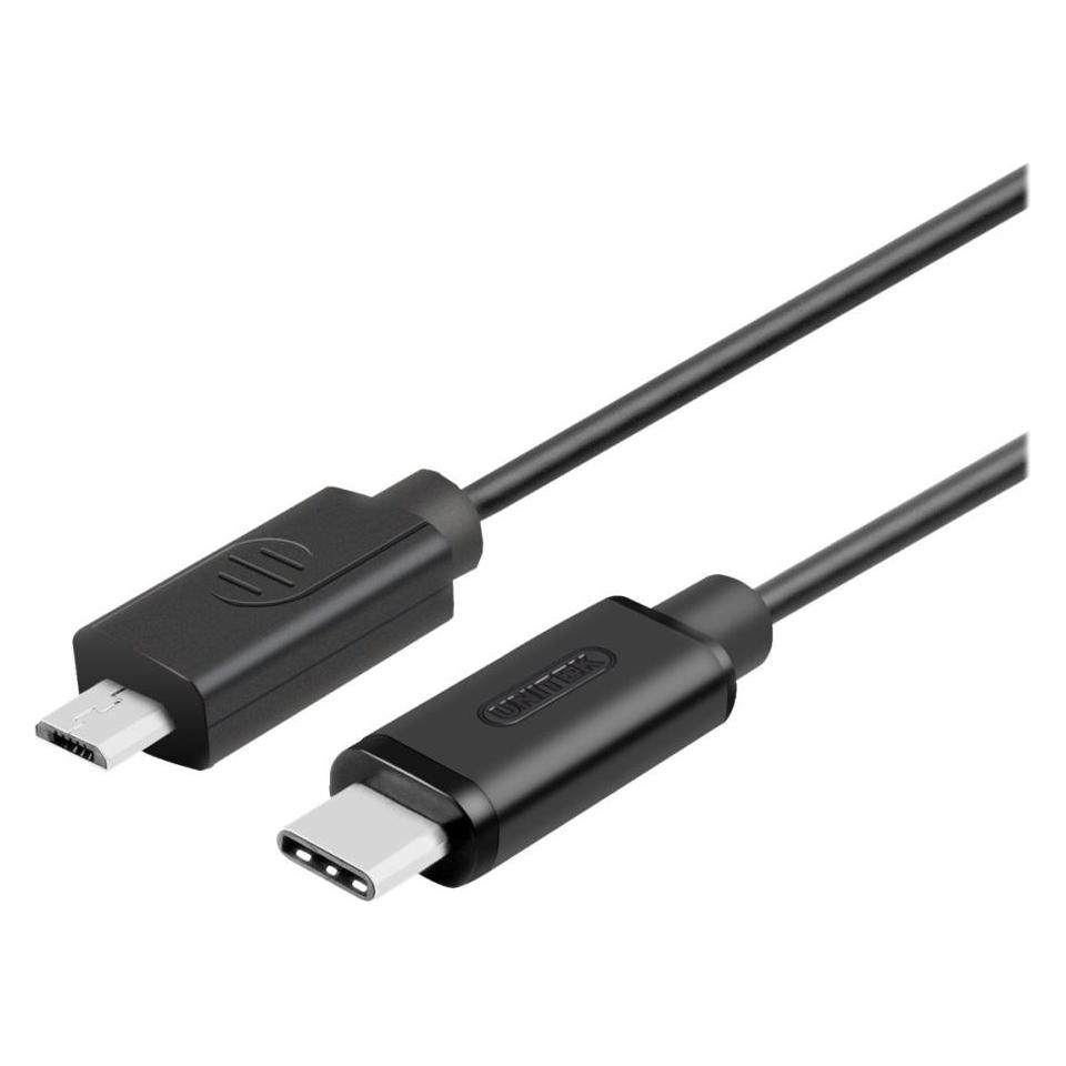 Unitek USB C Micro USB B (1 m, USB 2.0) (Y-C473BK)