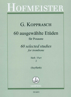 Friedrich Hofmeister Verlag Kopprasch 60 Etüden Posaune 2