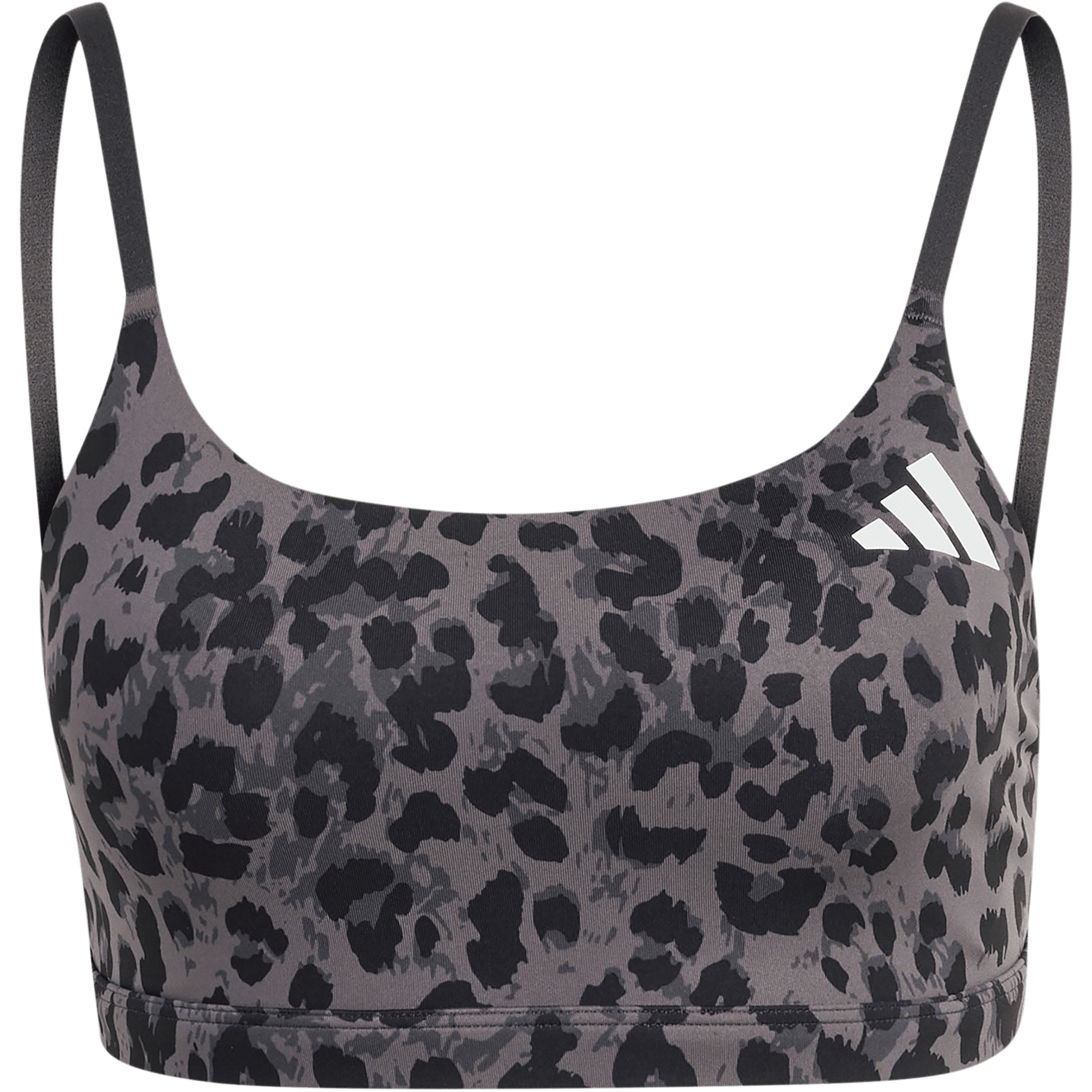 adidas Optime Essentials Leopard Light Support Sport BH Damen Sport-BHs weiss Größe L Training & Fitness | Yoga Schnell trocknend