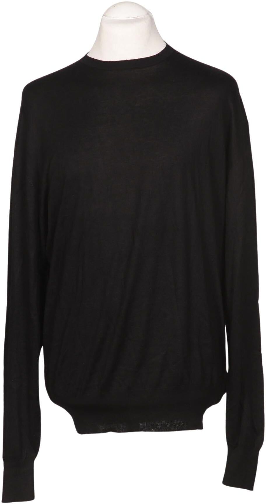 Bogner Herren Pullover, Schwarz, Gr. EU 52, Schurwolle / Seide - Second Hand