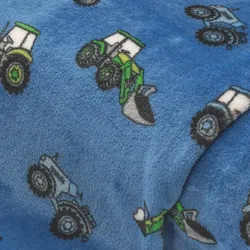Wellness-Fleece "Traktor", blau-color