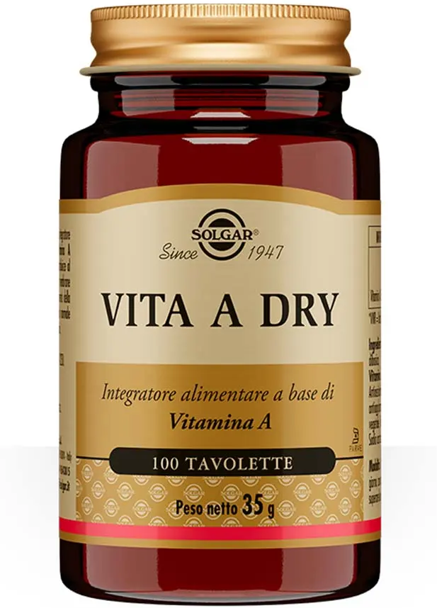 SOLGAR IT. MULTINUTRIENT SpA Solgar, Vita a Dry, 100 Tavolette