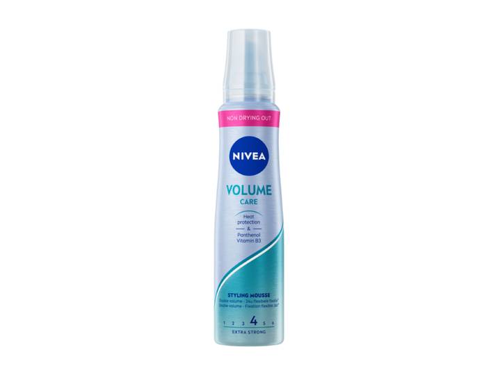NIVEA Volume Care Styling Mousse - Haarmousse - Bevat Hydraterende Vitamine B3 - Haarverzorging - 150 ml